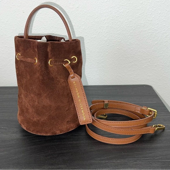 Brandon Blackwood Brown and Gold Crossbody Bag - Picture 2 of 7